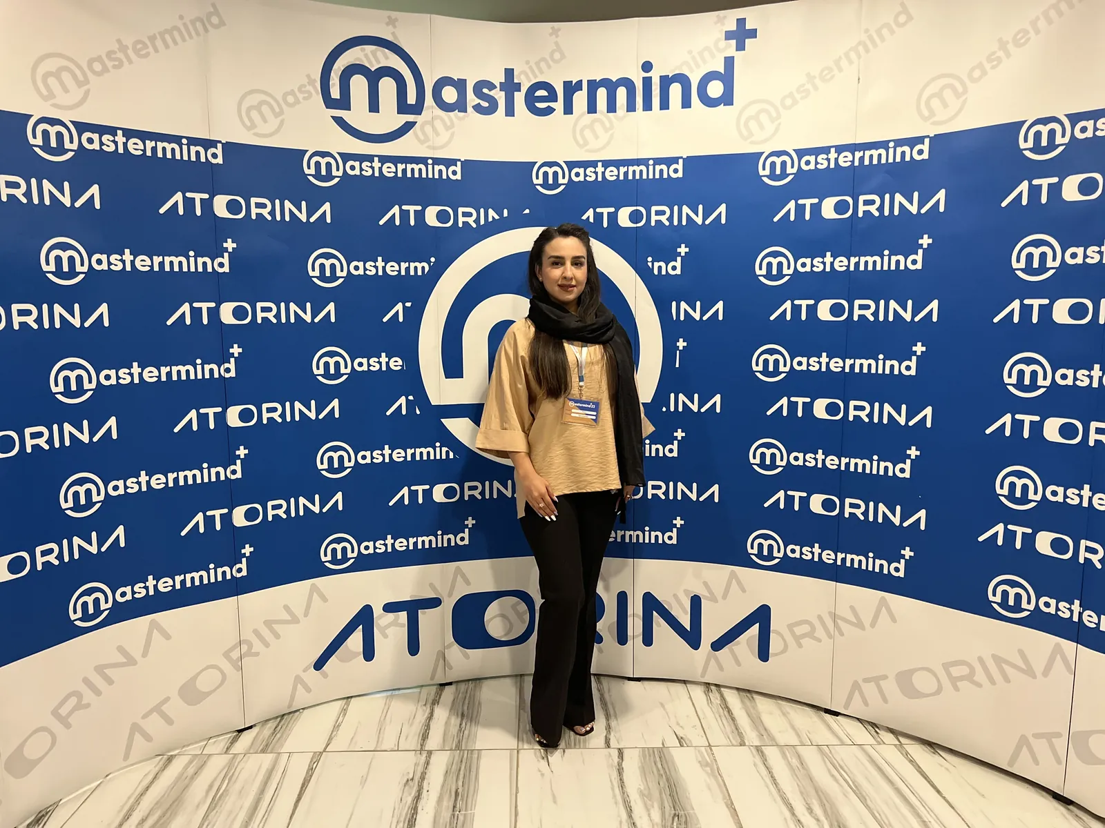 سارا در رویداد Mastermind Atorina